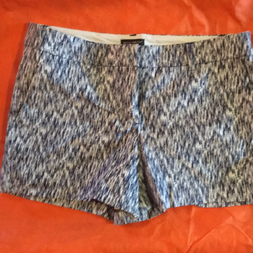 Navy/White Ikat pattern shorts- never worn.